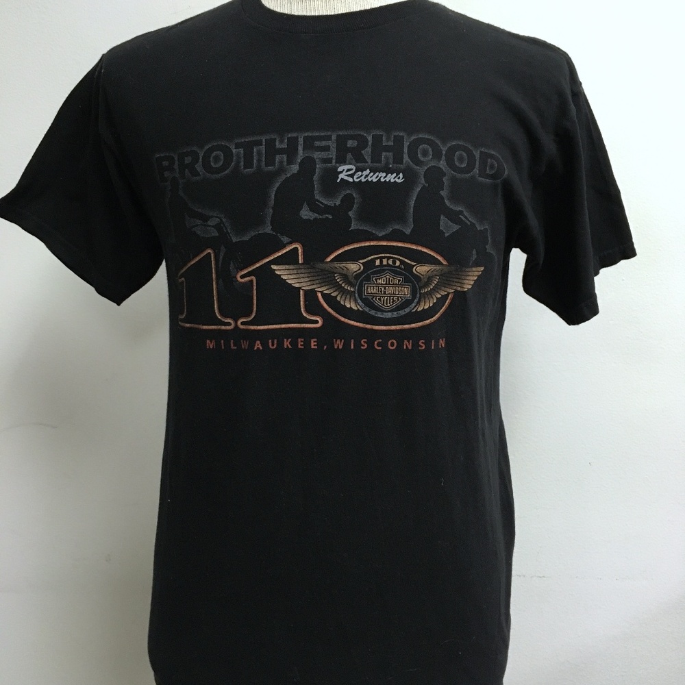 HARLEY DAVIDSON Milwaukee Wisconsin t shirt 110 yr